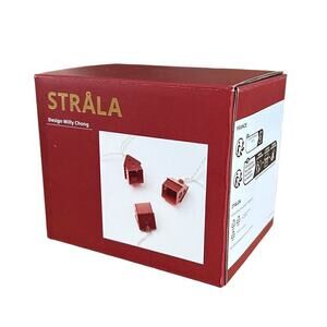 IKEA STRALA STRÅLA  Red Shining Houses String Lights 12 Lights (Set of 2)